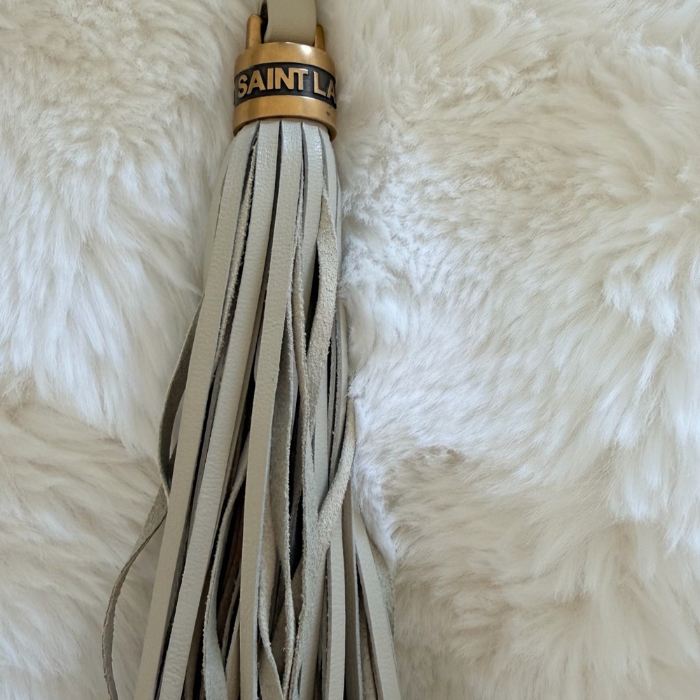 Saint Laurent Ivory Quilted Crossbody Bag - Picture 9 of 11